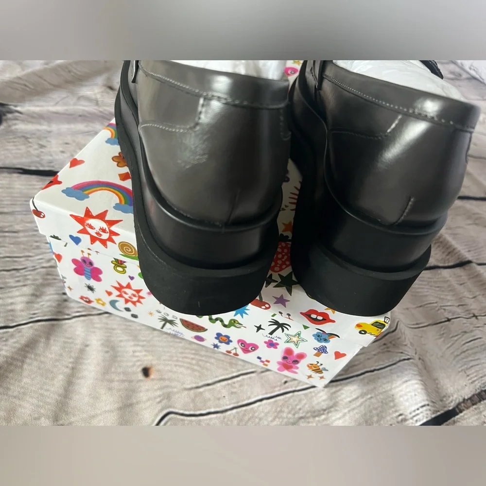 Jeffrey Campbell Recess-PLatform Loafer dark grey